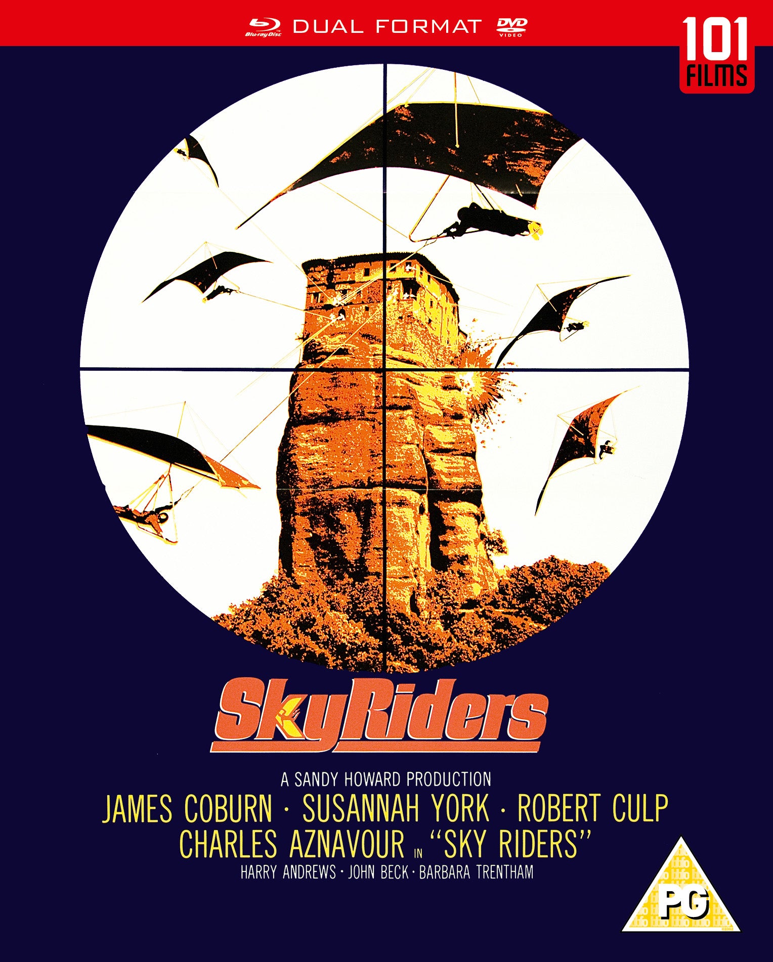 Sky Riders Images Sky Riders (1976) (Dual Format) – 101 Films Store