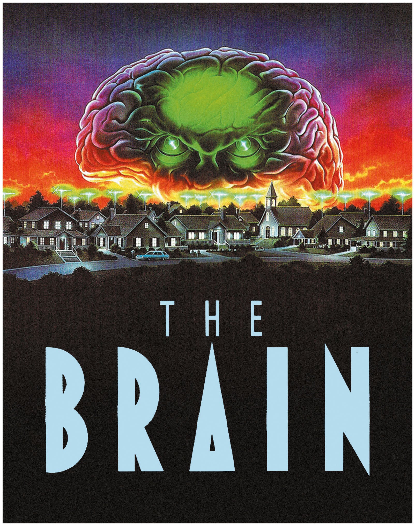 The Brain (1988)  Horror movie art, Horror posters, Sci fi horror movies